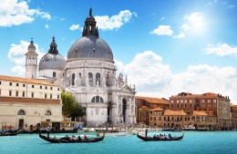 venezia veneto italia basilica di santa maria della salute antico foto panoramica paesaggio