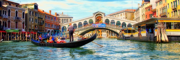 venezia veneto italia ponte rialto foto panoramica paesaggio lago case gondola gondoliere